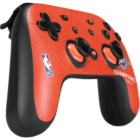 2025 NBA Champions Oklahoma City Thunder Google Stadia Controller Skin